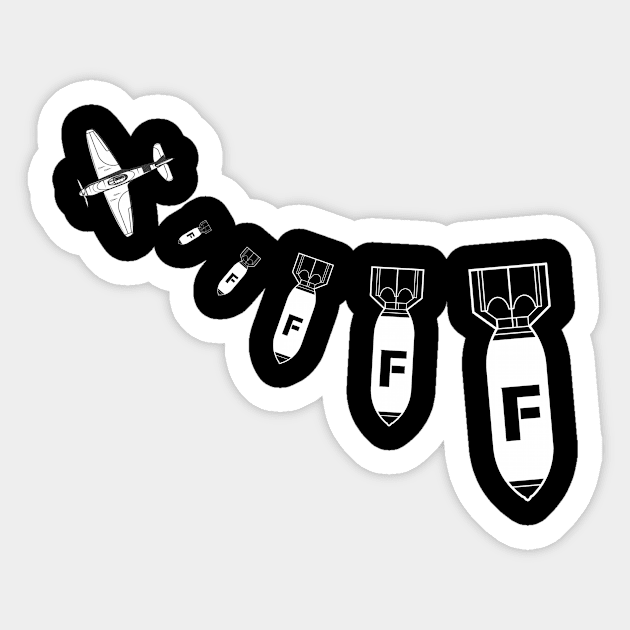 Droppin' The F-Bombs Sticker by The WYLD Tribe